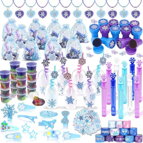 Frozen Party Favors Snowflake Princess Theme 170PCS Set