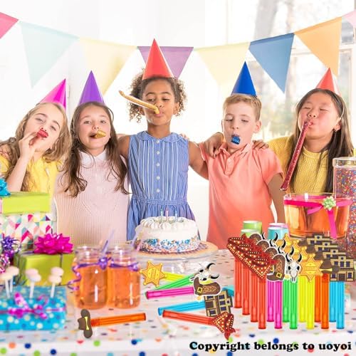 Western Cowboy Party Favors 24Pcs Bubble Wand Set