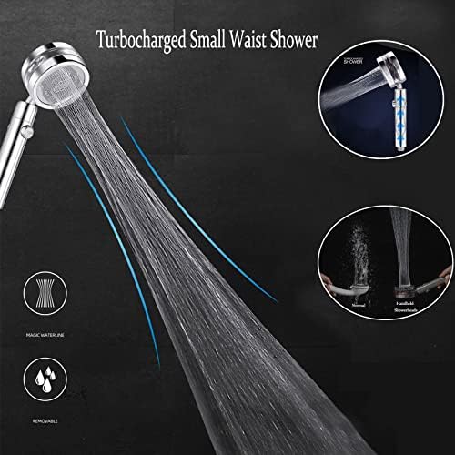 Handheld Showerhead with 360 Rotation and Turbo Fan Technology