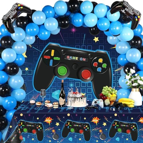 4 Pack Video Game Tablecloths for Birthday Parties