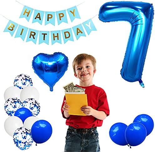 Huture 7th Birthday Balloon Decor Kit