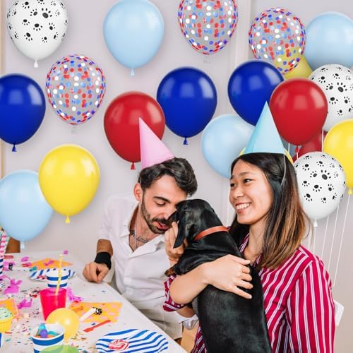 Adorely Dog Paw Balloons 12 Inch Party Decorations