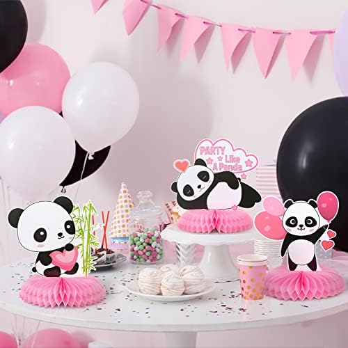11 Piece Panda Decor Centerpieces for Birthday Party