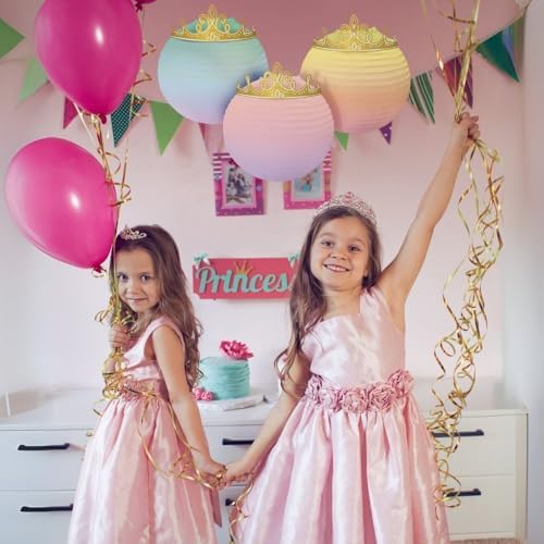 Disney Princess Paper Hanging Lanterns Pack of 3 Tiara Decor