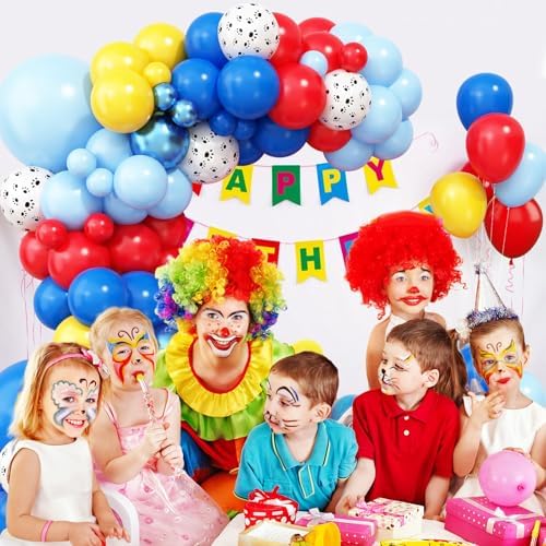 Blue Balloons Arch Garland Kit for Dog Paw Themed Parties