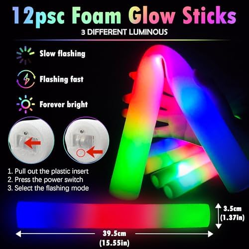 136pcs Glow in the Dark Party Favors Set