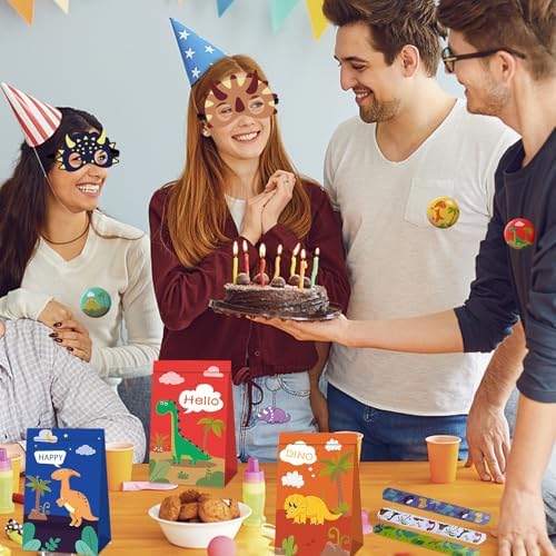 Kanpiaote Dinosaur Party Favors 12 Pack for Kids