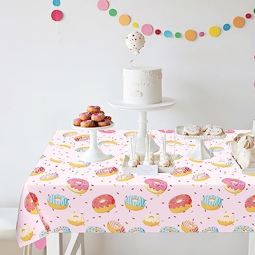 3 Pcs Donut Tablecloth 51x86 Inch Party Decor