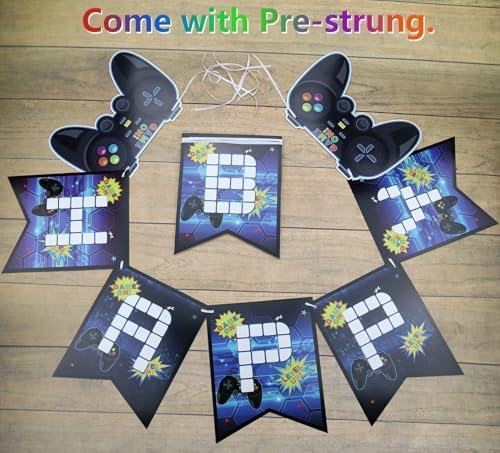 Video Game Party Decorations 7th Birthday Set for Boys