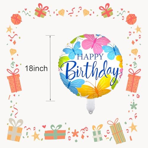 36PCS Happy Birthday Foil Balloons 18 Inch Decor