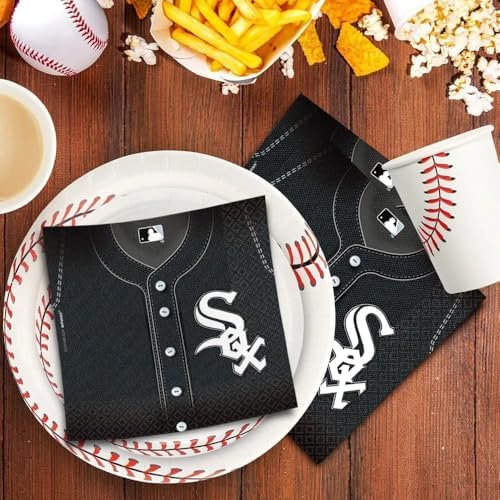 Chicago White Sox Paper Napkins - 65 x 65 Black Pack of 36