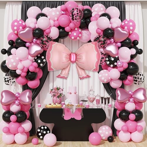 Pink Theme Birthday Balloons Garland Arch Kit 143Pcs