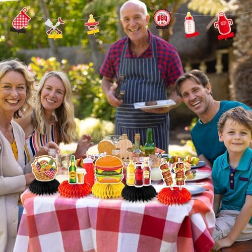BBQ Party Decorations 12 Pcs Centerpieces