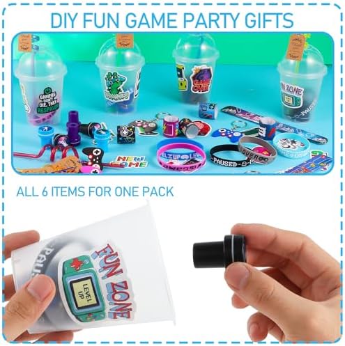 LiYiQ 292 Pcs Video Game Party Favors Set
