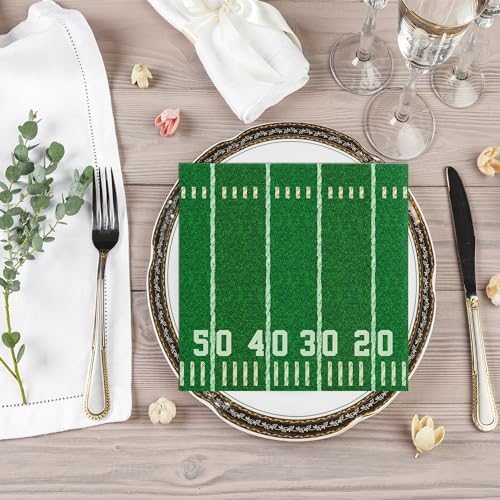 Football Party Napkins 40PCS 65 Inch Disposable