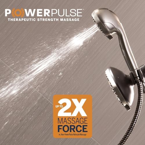 Waterpik 12-Mode 2-in-1 Dual Shower Head System with PowerPulse Massage