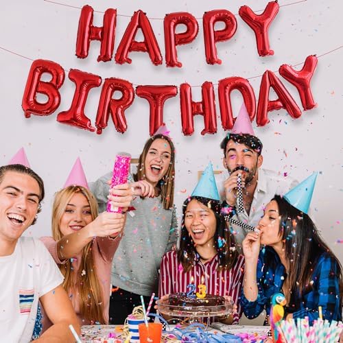 HOUSE OF PARTY Rainbow Balloon Arch Kit 135 Pcs 16 Inch