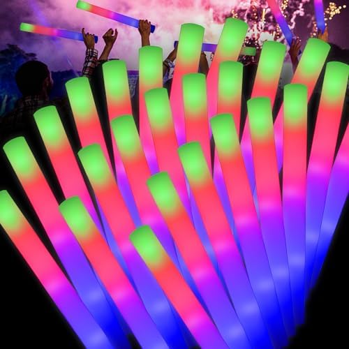 Taotuo 58PCS Foam Glow Sticks Bulk for Parties