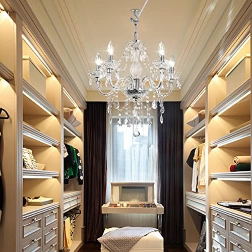 5 Light Crystal Hanging Pendant Light Chandelier