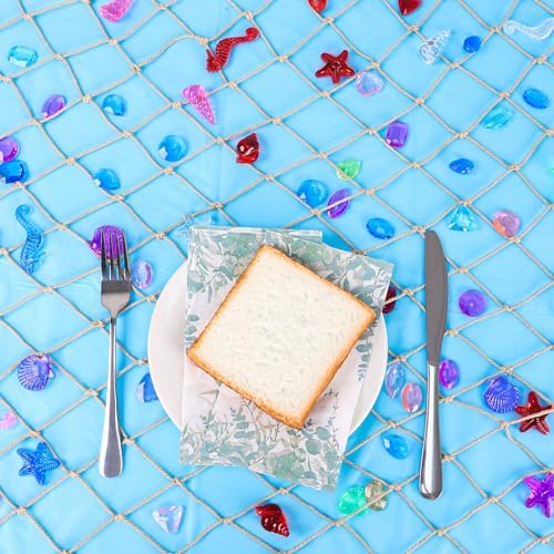 8 Pcs Fish Net and Tablecloth Set for Ocean Themed Parties