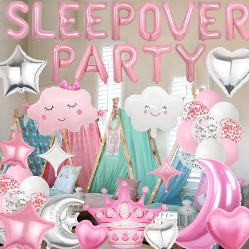 Sleepover Party Balloon Set for Girls