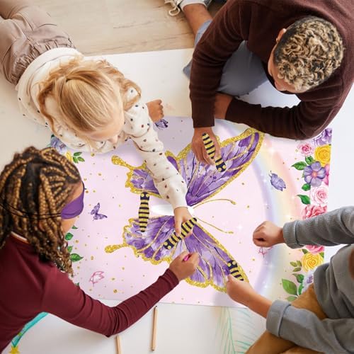 Pin The Tail Butterfly Game with 32 Pcs Tails