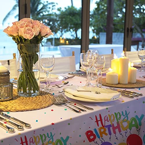 Gatherfun Birthday Disposable Tablecloth 54x108 3 PCS