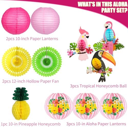 Luau Party Decorations Kit - Hawaiian Theme