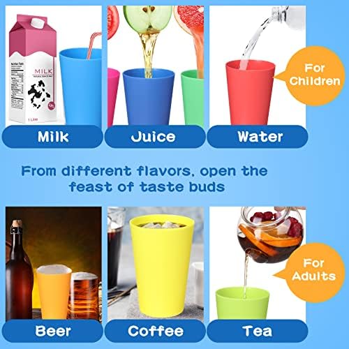 Yahenda 100 Pack Reusable Plastic Cups for Kids