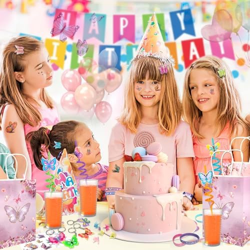 144 Pcs Butterfly Party Favors Set for Kids