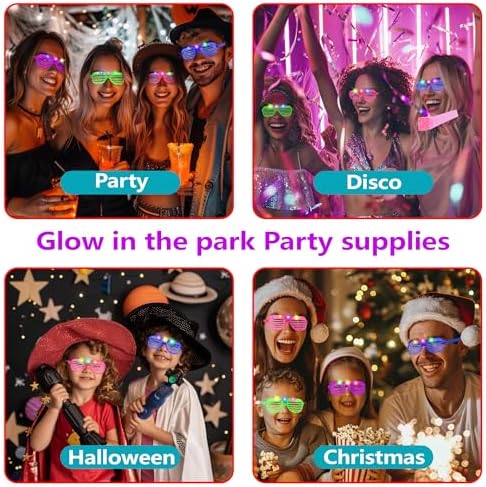 80 LED Glow Glasses for Parties and Raves
