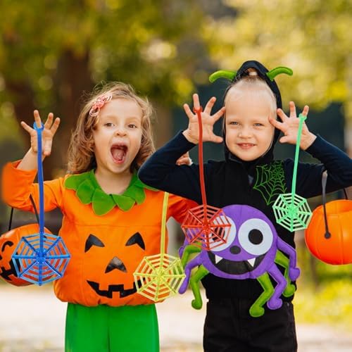 24Pcs Colorful Spider Web Party Favors Pack