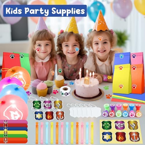 75PCS Dog Paw Party Favor Pack for Kids