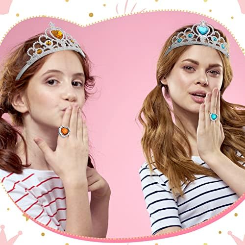 Yinder Princess Party Favor Set with Crown Tiara Wands and Bags