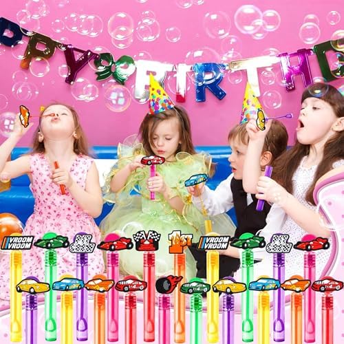 Race Car Party Favors for Kids 24PCS Bubble Wands