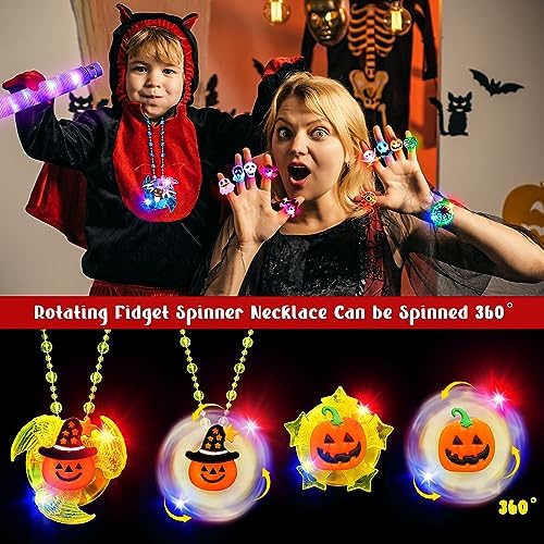 Halloween Party Favors for Kids 66Pcs Light Up Toys