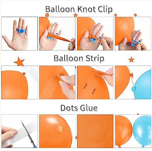 Cartoon Dog Balloon Arch Kit - 145 Pcs for Kids Birthday Party