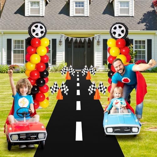 Lunmon 159 Pcs Race Car Party Decorations Set