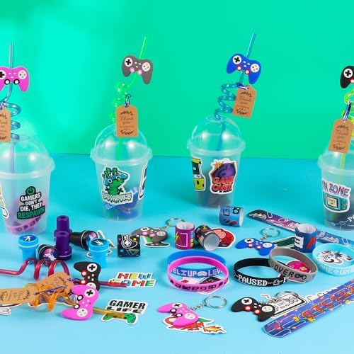 LiYiQ 292 Pcs Video Game Party Favors Set