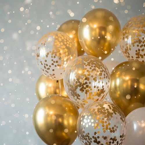 Mr Pen Metallic Gold Balloons 12 Inch 54 Pack