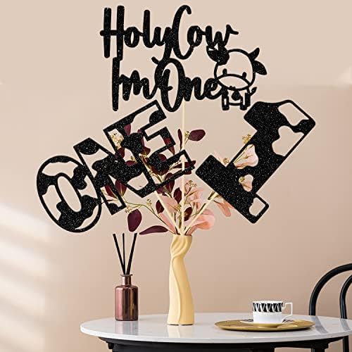 LANKBACK Farm Animals Moo Cow 1st Birthday Decor Sticks