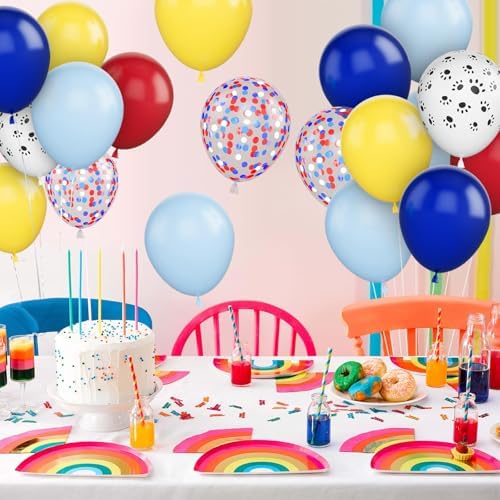 Adorely Dog Paw Balloons 12 Inch Party Decorations