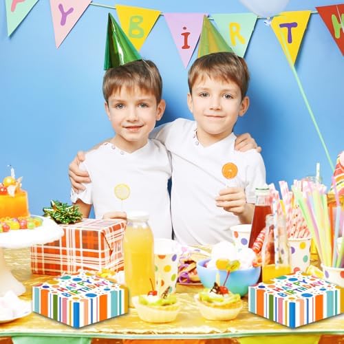 50PCS Happy Birthday Paper Napkins for Parties and Events