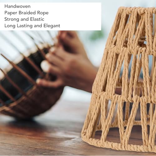 3PCS Rattan Lamp Shades Bohemian Decor for E14 Bulbs