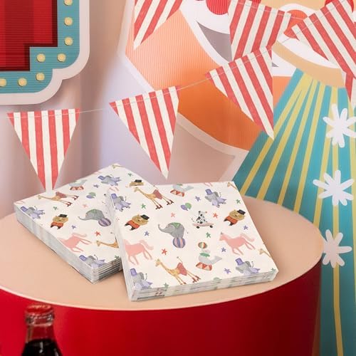 Cheerland Circus Themed Paper Napkins 50pcs