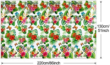 3 Pack Hawaiian Luau Tablecloths for Party Decor