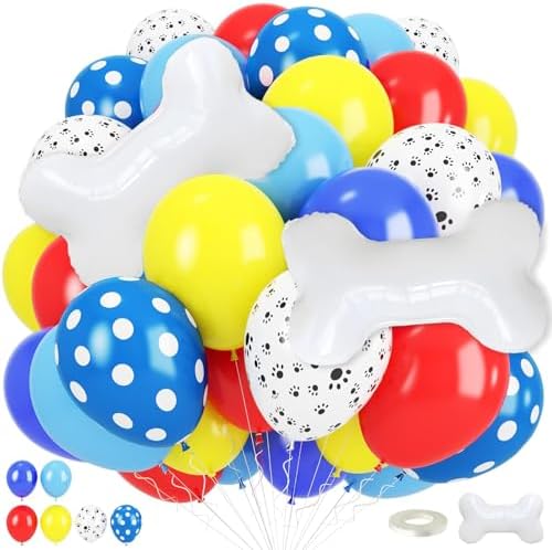 Dog Paw Balloons Set for Kids Party Theme