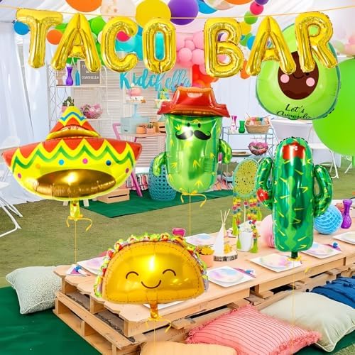 Taco Fiesta Balloons 13Pcs Party Decorations