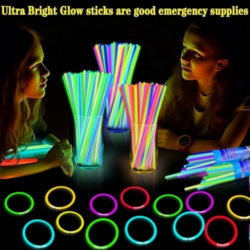 TURNMEON 960 Pack Ultra Bright Glow Sticks