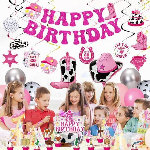 ITHKIRHO Cowgirl Party Decorations 41 Pcs